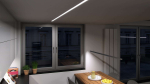 Lumines profile type inTALIA lacquered black, 2,02 m